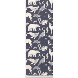 Katie Scott Wallpaper - Animals - Dark Blue