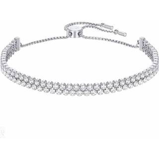 Swarovski Subtle Rhodium Bracelet - Silver - Adjustable