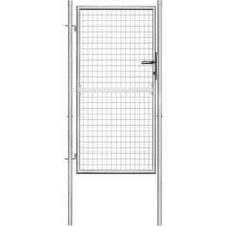 havelåge galvaniseret stål 105x200 cm sølvfarvet