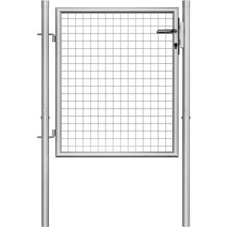 havelåge galvaniseret stål 105x125 cm sølvfarvet