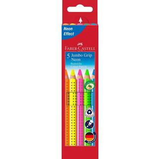 Faber Castell - Pencil Jumbo Grip Neon box (5 pcs)