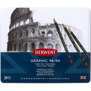 Derwent Graphic 9B-9H - 24 stk. - Fast L...