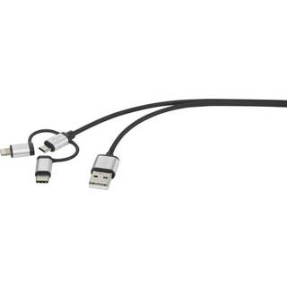 Renkforce USB-kabel USB 2.0 USB-A-hanstik, USB-C® stik,