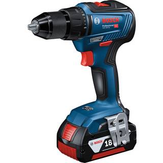 Bosch GSR 18V-55 Bore-/skruemaskine med 2 stk. 2,0Ah batteri, lader og L-BOXX