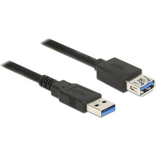 Delock 85053 Usb-kabel 0,5 M Usb 3.2 Gen 1 (3.1 Gen 1) Usb A Sort 0.5m. Usb A Usb A Sort