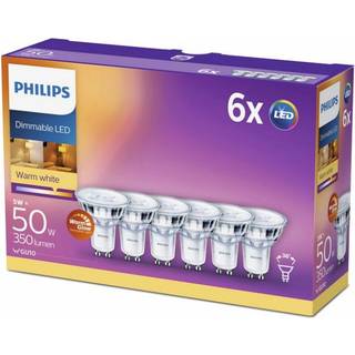 Philips LED-pære GU10 345 lm 6-pakning