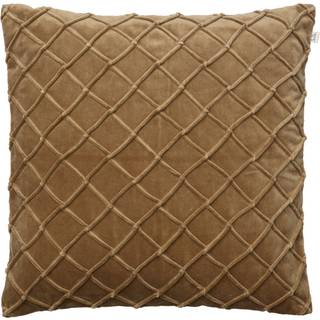 Chhatwal & Jonsson Deva Velvet Pudebetræk 50x50cm Dark Oak - Pyntepuder & Betræk Velour Brun - CC840110-10V