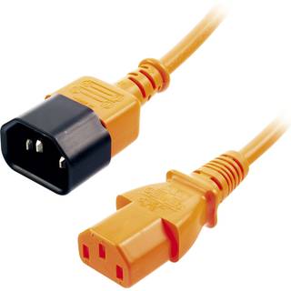 Computer forlænger lysnetkabel - 1 m - Orange