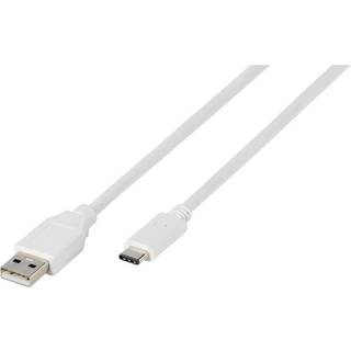 Vivanco USB-C/USB 2.0 kabel - hvid (På lager i varehus)