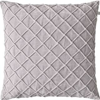 Chhatwal & Jonsson Deva Velvet Pudebetræk 60x60cm Silver Grey - Pyntepuder & Betræk Velour Sølvgrå - CC840419-11V