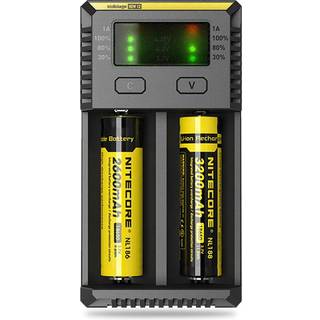 Nitecore Intellicharger i2 oplader til li-ion 14500 / 16340 / 18650 / 21700 (NIMH AA/AAA/C/D) osv.