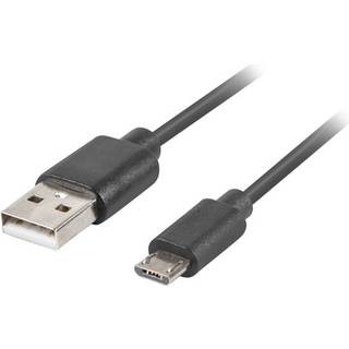 Lanberg USB 2.0 Kabel MICRO-B til USB 1.8 Meter QC 3.0 Sort