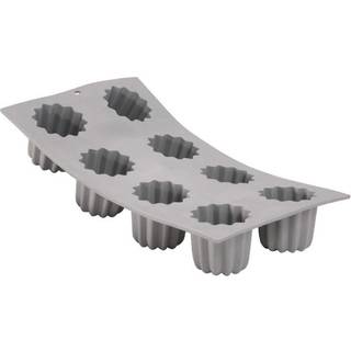 Silikoneform til 8 kager, 30 x 17,6 cm - mærket "de Buyer"