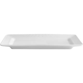 Pillivuyt Plissé Tallerken 26 x 14 Cm - øvrige-tallerkner-fad Porcelæn Hvid - 18546