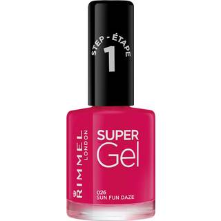 Rimmel Super Gel Geleneglelak uden UV/LED forsegling Skygge 026 Sun Fun Daze 12 ml - 12 ml