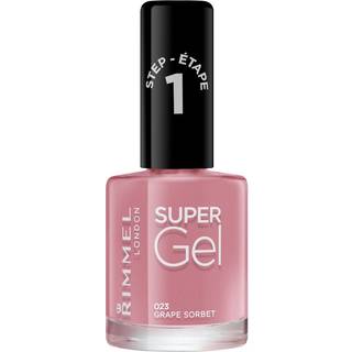Rimmel Super Gel Geleneglelak uden UV/LED forsegling Skygge 023 Grape Sorbet 12 ml - 12 ml
