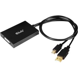 CLUB3D cac-1130 0,6 m MiniDP/USB-A DVI-D Sort