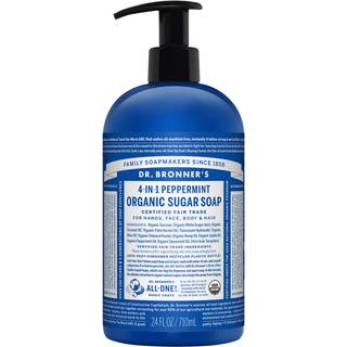 Dr. Bronner's Pleje Flydende sæber Peppermint Bio Sugar Soap 710 ml (475,00 kr / 1 l) - 710 ml