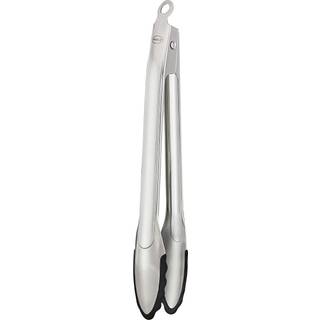 Rösle Gourmetzange 30 cm mit Silikonrand - Edelstahl - Schwarz,Silber