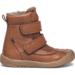 Bisgaard Vinterstøvle Ellis Cognac Med Velcro Og Tex