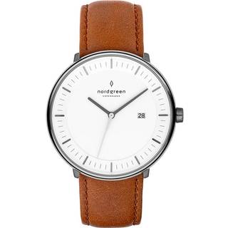 Nordgreen PH36GMLEBRXX Philosopher Hvid/Læder Ø36 mm