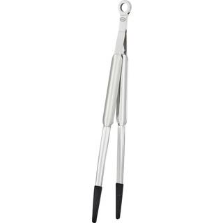 Rösle Spitzzange 31 cm mit Silikonspitzen - Edelstahl - Silber