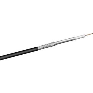 100dB Udendørs koax, Antenne kabel, 2x afskærmet, CCS, 100 m, sort