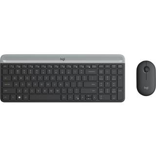 Logitech Slim Wireless Combo MK470 - Tastatur & Mus sæt - Engelsk - UK - Sort
