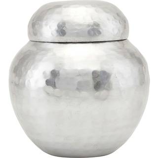 Galior Opbevaring med låg, Ø 11,5 cm, sølv finish