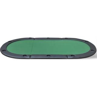 10 pers. pokerbord bordplade foldbar blå