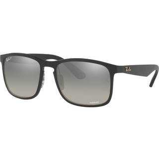 Ray - Ban Mand RB4264 601S5J Solbriller Injiceret Sort Sølv Firkantet Polariseret Spejl