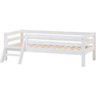 Hoppekids ECO Dream - Juniorseng m. Stige og Sengehest - 70x160 cm. - Hvid