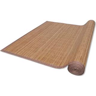Gulvtæppe Rektangulært Bambus Naturfarvet - Brun / 150 x 200 cm