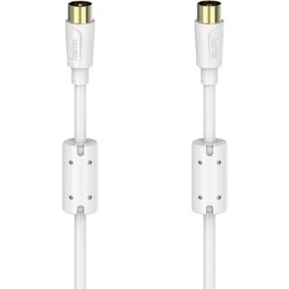 Hama Flexislim koaksialt antennekabel 90 dB (5 m/hvid] - På lager i butik