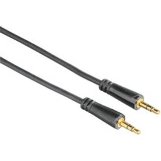 Hama Kabel Audio 3.5mm-3.5mm Guld Svart 3m