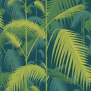 Palm Jungle - Petrol & Lime