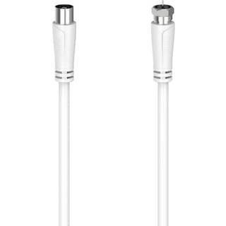 Hama Kabel Antenn SAT 90dB F-Plug-Coax Hona Vit 1.5m