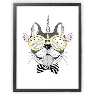 XO Posters Poster Unicorn Dog One Size      Unisex