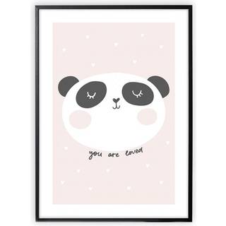 XO Posters Poster You Are Loved 50 x 70 cm  Lyserød  50 x 70 cm  Unisex