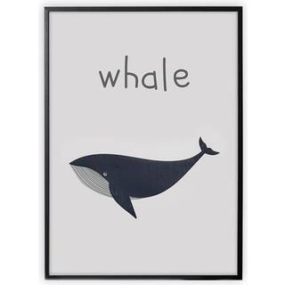 XO Posters Poster Whale One Size  Blå  One Size  Unisex