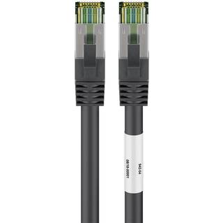 CAT 8.1 S/FTP netværkskabel med CAT 6A stik | sort | 10 meter | PRIS-MATCH