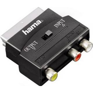 Hama Adapter 3xRCA-Scart Hona-Hane I/O Svart
