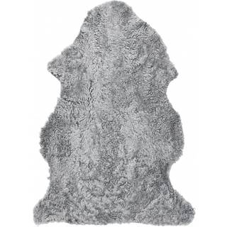 Sheepskin Curly tæppe 60x95, Kulgrå Sølv -