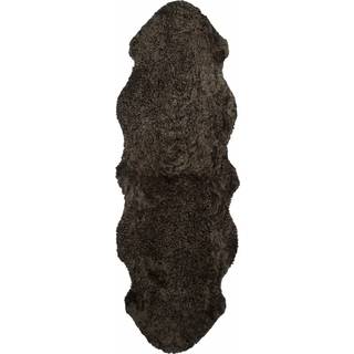 Skinnwille, Curly Fåreskind 60x180 cm Brown melange