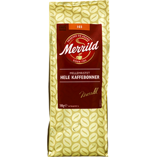Merrild 103 - 500 g. hele kaffebønner
