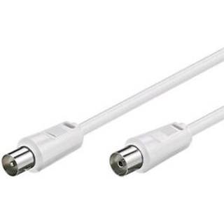 MICROCONNECT Coax M-F 1.5m White 75 Ohm