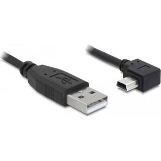 Delock USB-A han 2.0 til Mini-B han vinklet - 0.5 m