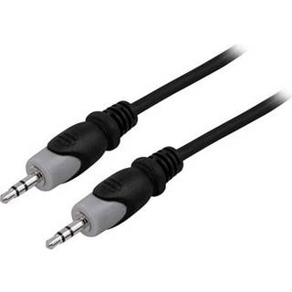 DELTACO Lydkabel, 3,5mm han - han, 5m