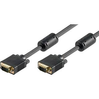 Full HD SVGA monitor kabel, sort, 0,8m,