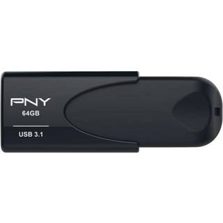 PNY USB 3.1 Attache 4 - 64GB, sort